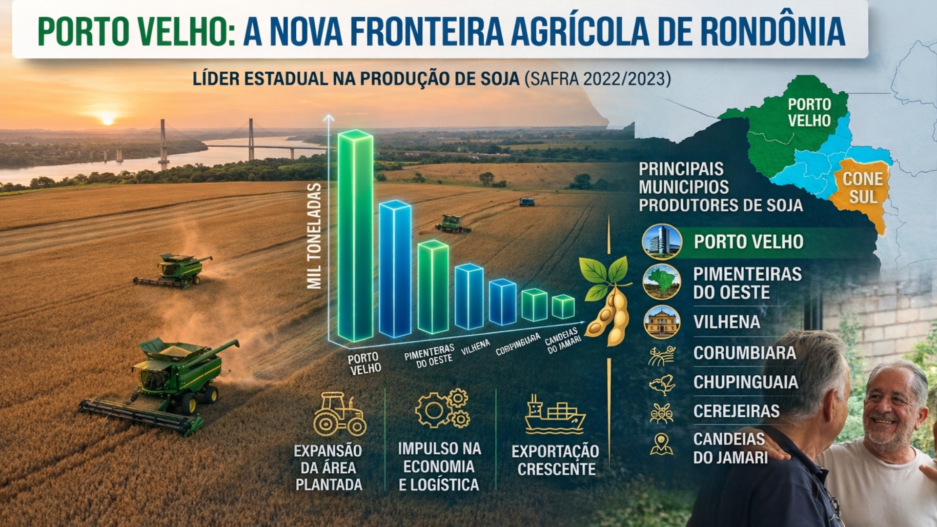 Porto Velho agora é a Capital da Soja